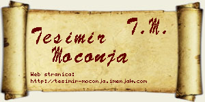 Tešimir Moconja vizit kartica